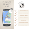 Europe travel recommendations map