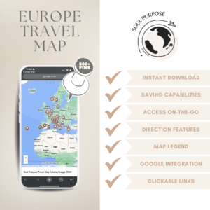 Europe travel recommendations map