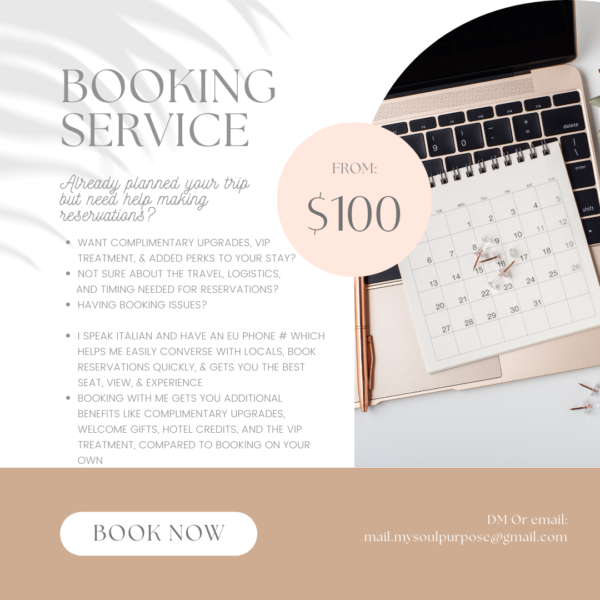 Additional Services: Booking Service