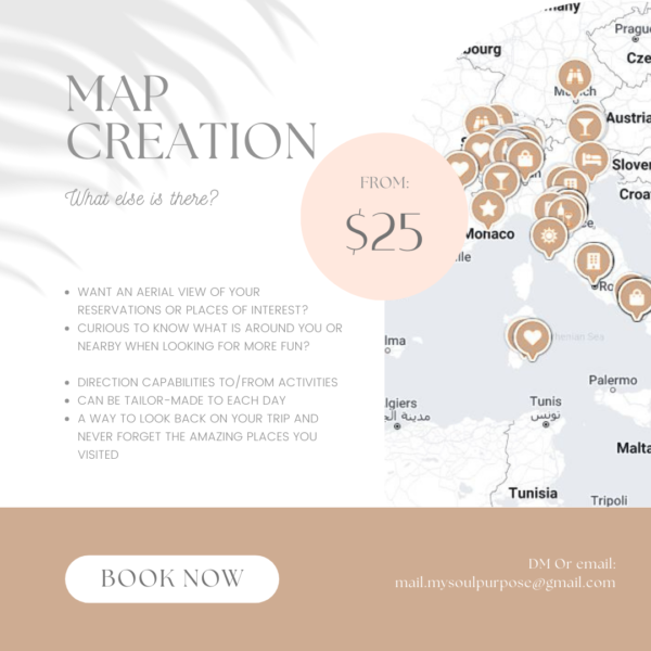 Additional Services: Travel Map Creation